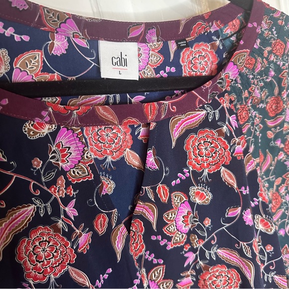 Cabi Multicolor Paisley Boho Long Sleeve Maxi Dress, Size Large - Picture 4 of 9